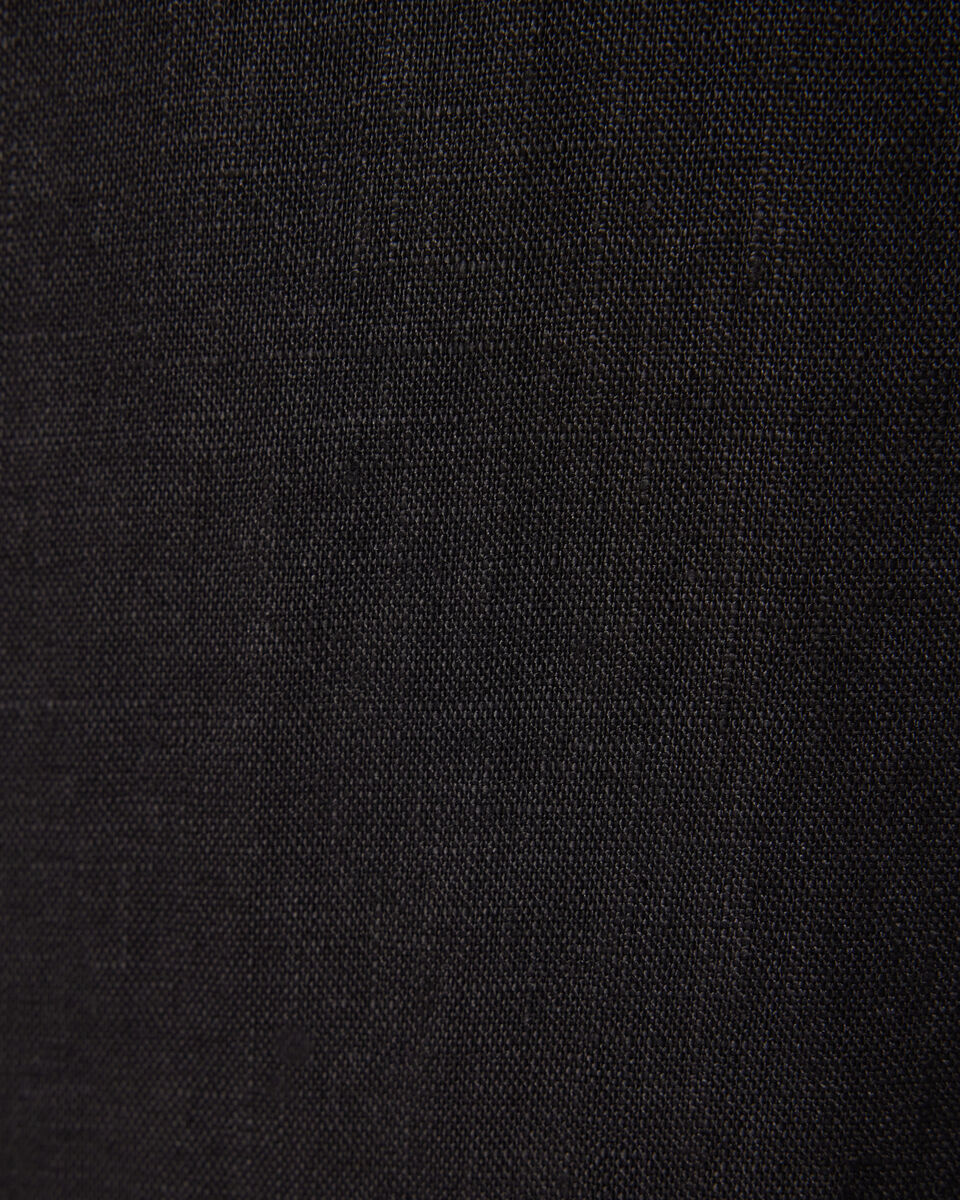 Relaxed Tailored Linen Pant, Black, hi-res